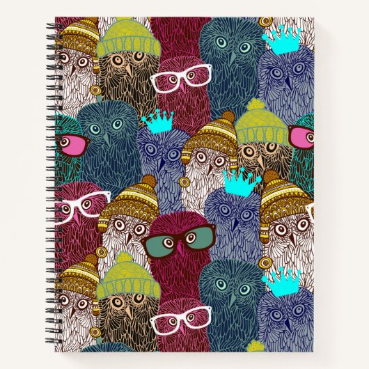Owl in kroon notitieboek (Voorkant)