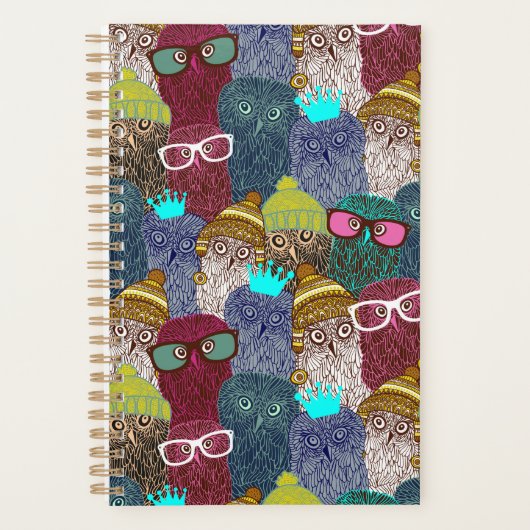 Owl in kroon planner (Voorkant)