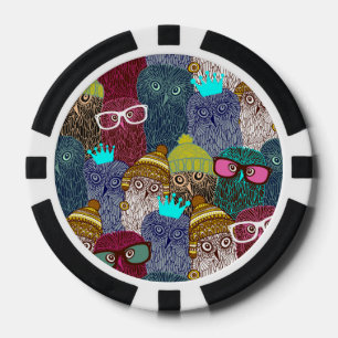 Owl in kroon poker chips