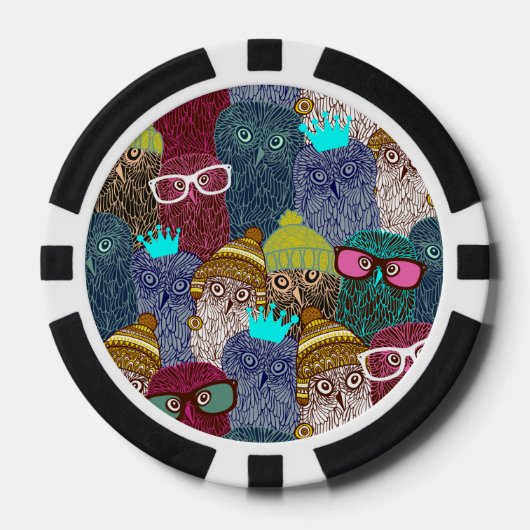 Owl in kroon poker chips (Voorkant)