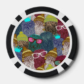 Owl in kroon poker chips (Achterkant)