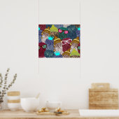 Owl in kroon poster (Keuken)