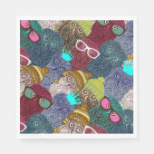 Owl in kroon servet (Voorkant)