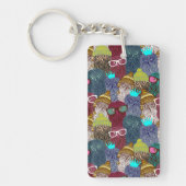 Owl in kroon sleutelhanger (Voorkant)