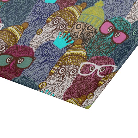 Owl in kroon snijplank (Hoek)