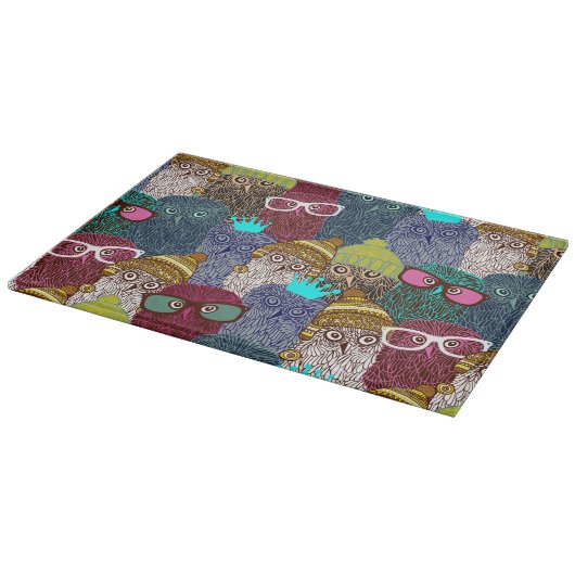 Owl in kroon snijplank (Hoek)