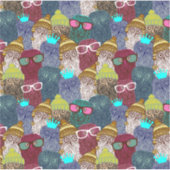 Owl in kroon sticker (Voorkant)