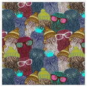 Owl in kroon stof (Close Up)