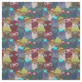 Owl in kroon stof (Swatch)