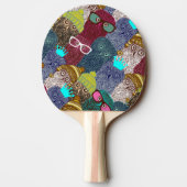 Owl in kroon tafeltennisbatje (Achterkant)