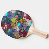 Owl in kroon tafeltennisbatje (Zijkant)
