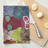 Owl in kroon theedoek (Quarter Fold)
