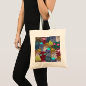 Owl in kroon tote bag (Voorkant (product))