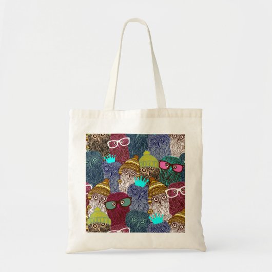 Owl in kroon tote bag (Voorkant)