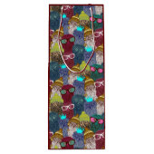 Owl in kroon wijn cadeautas (Achterkant)