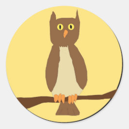 Owl in Moon stickers