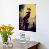 Owl in Moonlight Folie Afdrukken (Laag (Keuken))