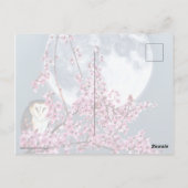 Owl in plum Tree Briefkaart (Achterkant)
