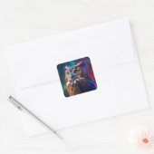 Owl in Rain Vivid Art Sticker (Envelop)