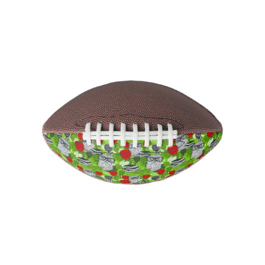 Owl in rode rozen american football (Voorkant)