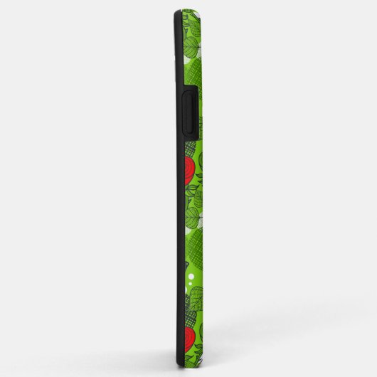 Owl in rode rozen Case-Mate iPhone case (Achterkant/rechts)