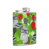 Owl in rode rozen heupfles (Rechts)