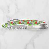 Owl in rode rozen kurkentrekker (Achterkant)