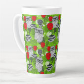 Owl in rode rozen latte mok (Linkerhoek)