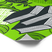 Owl in rode rozen poster (Hoek)