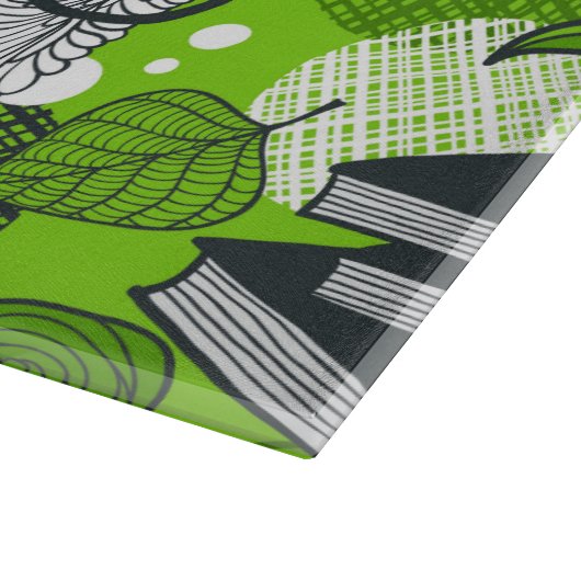 Owl in rode rozen snijplank (Hoek)