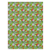 Owl in rode rozen tafelkleed (Voorkant)