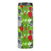 Owl in rode rozen thermosbeker (Achterkant)