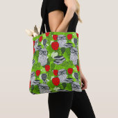 Owl in rode rozen tote bag (Dichtbij)