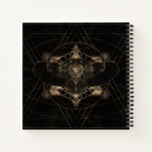 Owl in Sacred Geometry Composition Notitieboek (Achterkant)