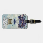 Owl in Teacup 2 Bagagelabel (Voorkant horizontaal)