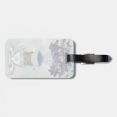 Owl in Teacup 2 Bagagelabel (Achterkant horizontaal)