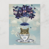 Owl in Teacup 2 Briefkaart (Voorkant)