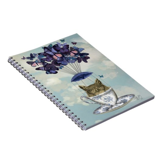 Owl in Teacup 2 Notitieboek (Rechterzijde)