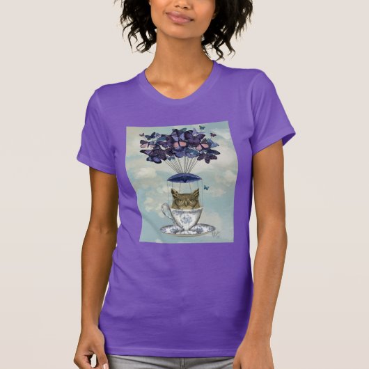 Owl in Teacup 2 T-shirt (Voorkant)