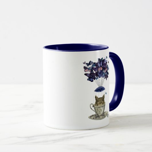 Owl in Teacup Mok (Voorkant rechts)