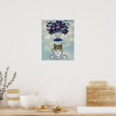 Owl in Teacup Poster (Keuken)