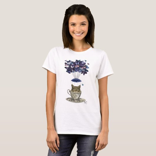 Owl in Teacup T-shirt (Voorkant volledig)