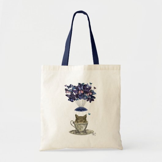 Owl in Teacup Tote Bag (Voorkant)
