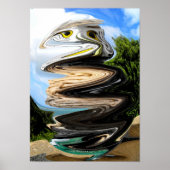 Owl in Time Bubble Poster (Voorkant)