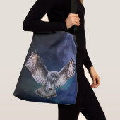 Owl in vlucht crossbody tas (Dichtbij)