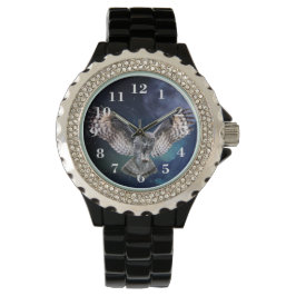 Owl in vlucht horloge