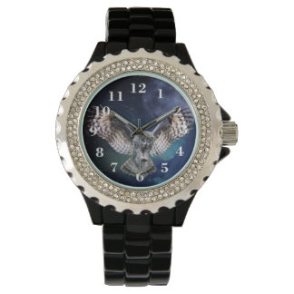 Owl in vlucht horloge