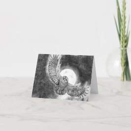 Owl in vlucht kaart