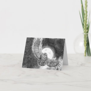 Owl in vlucht kaart