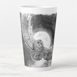 Owl in vlucht latte mok